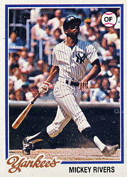 1978 Topps Baseball Cards      690     Mickey Rivers